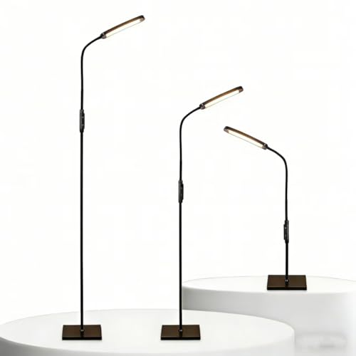 LED Floor Lamp for Living Room, Modern Standing LED Light, Adjustable Tall Floor Lamp for Bedroom Office Reading, Minimalist Standing Lamp with Soft Glow for Home Decor
