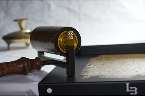 Leoball® Limited Edition Ultra-Soft Nitrile Rubber Block Printing Brayer, Deluxe Luxury 30-35 Shore A Rubber Roller, with Internal Bearing tech, 4 inch - size: 4 inch