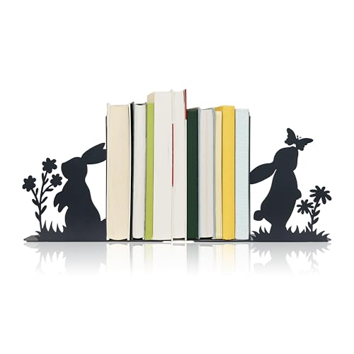 Charming Bunny Decor Rabbit Bookends - Adorable and Functional Decorative Accessories for Home and Office