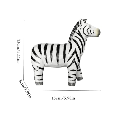 Zebra Statue Decor Wild Life Resin Zebra Figurine for DIY Fairy Garden Moss Landscape Crafts Party Decor, Great Gifts, Wildlife Animal Collection, Cake Topper, African Animal Sculptures Decor - color: Zebra
