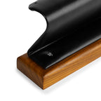 Solid Wood Jewelry Earrings Display Stand Small Jewelry Display for Long Earrings(Black) - color: Black