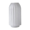 vases White Frosted Glass Vase Modern Home Restaurant Coffee Table Office Desktop Decoration Vase Striped Vase Gift Vase Flower vase(B) - color: B