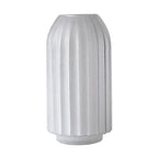 vases White Frosted Glass Vase Modern Home Restaurant Coffee Table Office Desktop Decoration Vase Striped Vase Gift Vase Flower vase(B) - color: B