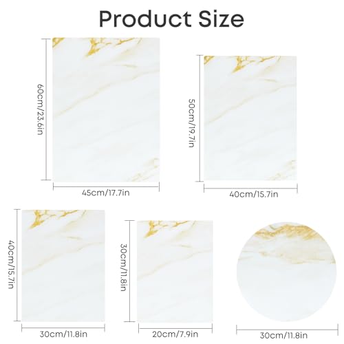 Murrey Home Glass Cutting Board for Kitchen Counter, Tempered Glass Chopping Boards Dishwasher Safe, Small Clear Countertop Tray, Scratch Resistant, Heat Resistant, Non Toxic, Gold Marble, 24"x18" - color: Textured Gold Marble, size: 23.6"L x 17.7"W
