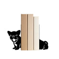 Book Ends, 1 Pair Cute Dog Metal Bookends, Creative Decorative Book Holders for Home Office Bookshelf, Dog Lovers Gifts, Library Desk Book Stopper for Shelves, French Bulldog - style: French Bulldog