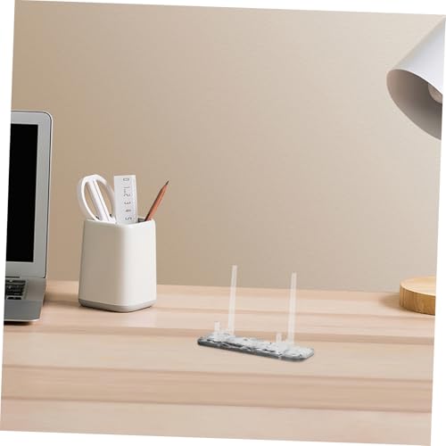 Angoily Multifunctional Acrylic Water Ripple Display Stand Compact Easel for Beauty Items Photos and Decorative Plates Desktop and Tabletop Use