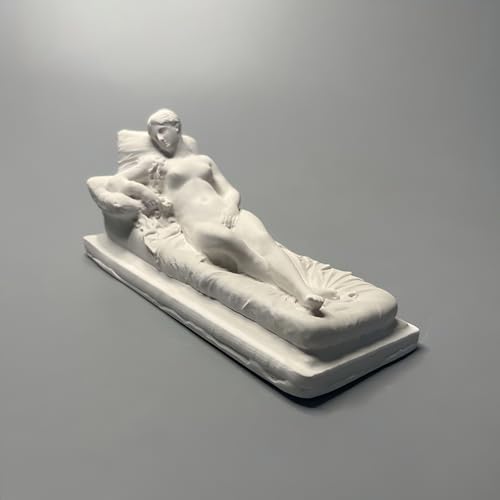 Minimalist Abstract Female Sculpture Decor, Vintage Classical Plaster Figurine, Aesthetic Body Art Statue, Nordic Modern Home Decor for Living Room Bedroom Shelf Desk Coffee Table Gift
