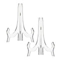 2 Pieces 9.8 inch Clear Acrylic Easels, Display Stands for Photos, Picture Frames, or Other Items. Ideal for Weddings, Birthdays, Home Decor, and Table Displays-photo stands for table display