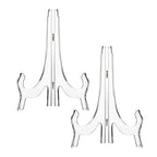 2 Pieces 9.8 inch Clear Acrylic Easels, Display Stands for Photos, Picture Frames, or Other Items. Ideal for Weddings, Birthdays, Home Decor, and Table Displays-photo stands for table display