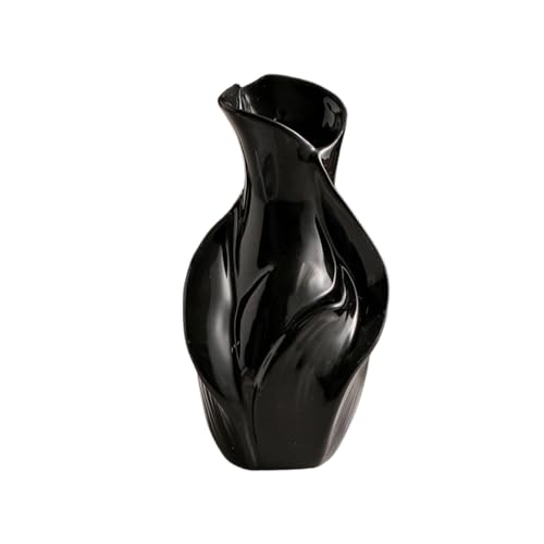 Modern Art Ceramic Vase, Minimalist Aesthetic Flower Vessel for Living Room Desk, Unique Home & Hotel Decor Accent(B) - color: B