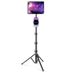 Elitehood iPad Tripod Stand, 65 Inch Height Adjustable Stand Holder with 360 Rotating Floor Tripod for 9.5-14.5 Inch Tablets - size: 9.5-14.5 inch
