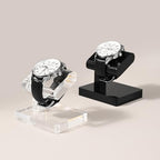 Oirlv Acrylic Jewelry Display Single Watch Stand for Men Acrylic Bracelet Watch Holder for Women (Clear) - color: Transparent YJ12601
