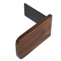 NUOBESTY Elegant Desktop Bookends Minimalist Reading Stand Book Organizer for Home Office Walnut Stylish File Holder to Keep Books and Documents Organized