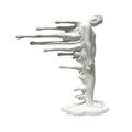 Statue Decorations Creative Abstract Character Sculpture Ornament Inspirational Entrance Room Luxury Desktop Decorations Furnishings Home Decor Object(White)