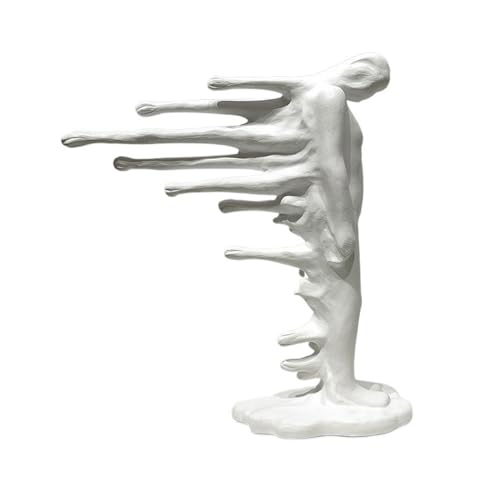Statue Decorations Creative Abstract Character Sculpture Ornament Inspirational Entrance Room Luxury Desktop Decorations Furnishings Home Decor Object(White)