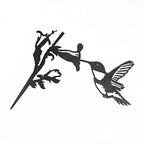METALBIRD - Hummingbird - Outdoor Tree Ornaments in Corten Steel - Metal Art Proudly Made in The USA