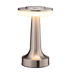 O’Bright Portable LED Table Lamp with Touch Sensor, 3-Levels Brightness, Rechargeable Battery Up to 48 Hours Usage, Night Light for Kids Nursery, Nightstand Lamp, Bedside Lamp (Silver) - color: Silver