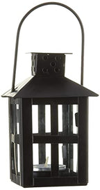 Kate Aspen Luminous Black Mini-Lantern Tea Light Holder