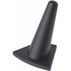 Plymor Black Rubber Ring Finger Display, Single on Triangular Base, 2" W x 1.625" D x 2.125" H - color: Black
