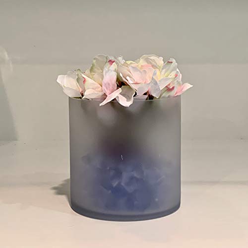 WGV Cylinder Vase, Diameter 5", Height 5", Frosted Glass Floral Planter Container, Floating Candle Holder for Wedding Party Event Home Office Decor, 1 Piece - size: 5"x5"H FR