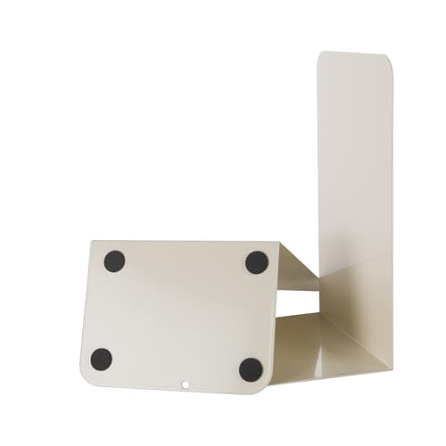 Metal Book Ends Bookend for Shelves Book Holder - color: Beige