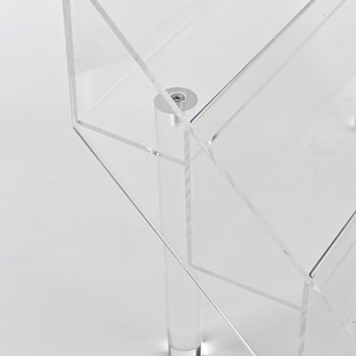 PecMuikee Greeting Card Display, 4 Tiers Clear Acrylic Sticker Display Stand for Vendors Retail, Display Photo Stand for Counter Tabletop Display Supplies, 2 Sets - color: 2 Sets