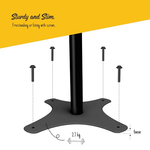 Tablet Kiosk Floor Stand, Anti-Theft, Rotate Lockable Metal Tablet Enclosure+Aluminum Pole+Metal Base, Compatible with 10.9" iPad 10th, Pro 11" 1 2 3 4, Air 4 5, Air 11"(M2/M3), iPad 11"(A16) - color: Black, size: iPad 10th (10.9"), iPad Pro (11")