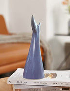SEINHIJO Ceramic Flower Vase Modern Decor Sculpture Ocean Figurine Statue Table Centerpiece Art for Home Office Gift 11 Inch - size: Large