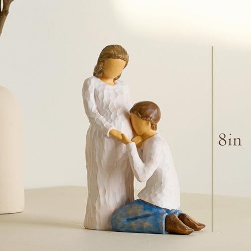 NAN ZAI NAN FANG Gift for Expecting Parents Mother to be Gifts Ideal Resin Sculpted Hand Painted Figurine Pregnant Wife from Husband Best Gifts for New Moms and Dads - style: Expectant Dad Mom
