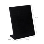 Ring Display Stand, Velvet Ring Holder, 50 Slots Rings Organizer Jewelry Display Tray, L-Shaped Jewelry Organizer Stand for Rings Earrings Selling (1, Black) - color: Black