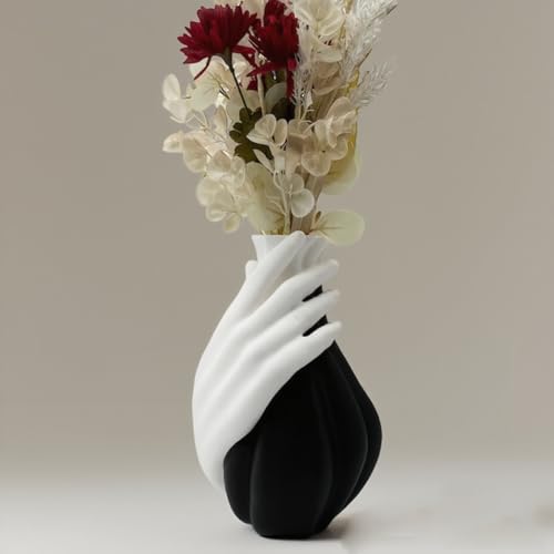 Tender Hold Artistic Vase ，Modern Home Decor Centerpiece for Flowers, Unique Wedding and Room Decoration Gift