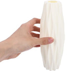1Pc White Nordic Style Vase - Modern Minimalist Decorative Flower Container for Home and Office Decor 8.26 Inch Tall
