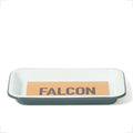 Falcon Enamelware Enamel Small Tray, 7.75” × 5”, Heavy-Gauge Steel Tray for Kitchen, Serving or Organizing (Pigeon Gray)
