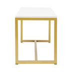DYRABREST 2 Pieces Modern Nesting Table Metal Side Table End Table Retail Stores Display Stand Shoe Handbag Storage Display Riser Shelf for Home, Living Room, Commercial Decor