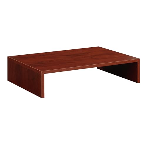 Convenience Concepts Designs2Go Small TV Riser 23.75", for TVs up to 26" - Contemporary TV or Computer Riser for Living Room, Modern Office, Den, Cherry - color: Cherry, size: Small