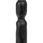 Creative Co-Op Decorative Hand-Forged Metal Taper Holder, Black - size: 4" Round x 12"H
