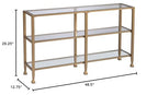 SEI Furniture Jaymes Narrow Metal Console Sofa Table, Multicolor (AMZ1775MC)