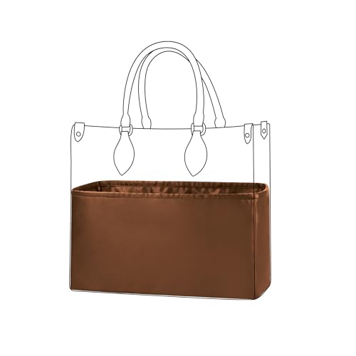 DGAZ Silk Handbag Organizer Insert Fits LV ONTHEGO bags，Silky Smooth Bag Organizer，Luxury Handbag & Tote Shaper(Gold,BB) - color: Gold, size: BB