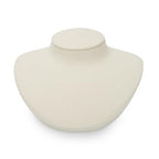 Microfiber Jewelry Bust Display Necklace Pendant Microfiber Jewelry Necklace Display Stand for Showcase(Beige) - color: Beige