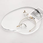 Acrylic Jewelry Dish Tray trinkets Organizer - 8mm Thickened Crystal Clear, Elegant Shape for Rings Necklaces Watches - Multi-Use Display for Perfume, Aromatherapy & Vanity Table Decor