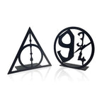 Death Decorative Bookends – Black Magic Book Stopper, Unique Gifts for Family Friends Kids, Study Room Home Office Decor