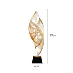 Contemporary Abstract Sculpture for Home Office Decor, Large Black