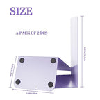 Metal Book Ends Bookend for Shelves Book Holder - color: Purple