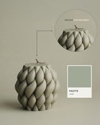 LAWA Knot Ball Candle - Large Beautiful Handmade Pillar Soy Wax Elegant Bubble Aesthetic Candle Housewarming Gift Home Room Shelf Decor Idea (Jade) - color: Jade