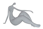 NIFAO Modern Art White Woman Beach Resin Statue – Abstract Coastal Sculpture, Contemporary Home Décor, 28" L x 8" W x 16" H