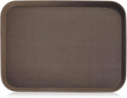 New Star Foodservice Restaurant Grade Non-Slip Tray, Plastic, Rubber Lined, Rectangular (Brown, 16-Inch x 22-Inch) - color: Brown, size: 16-Inch x 22-Inch