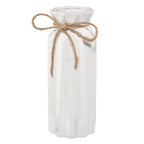 White Ceramic Vase-Flower Vase Dried Flower Vase for Modern Home Decor, Fit for Foyer Living Room Fireplace Bedroom Kitchen,Decent Gift, 8.27" H