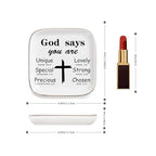 Christian Gifts for Women Birthday, Inspirational Gifts for Women Friends, Religious Spiritual Gifts for Her Mom Girl Female Coworker Sister Christian Trinket Dish Tray Jewelry Plate - style: Religious Gifts - God Says