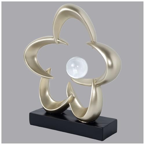 Abstract Sculpture Art Home Decor Accents Modern Decorative Objects for Living Room Shelf Coffee Table TV Stand Cabinet Office Decor Accents (Gold A) - color: Gold a