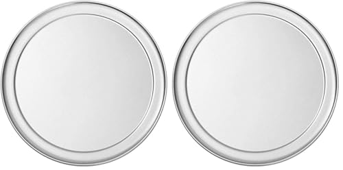 American Metalcraft HATP6 Wide Rim Pan, Heavy Weight, 14 Gauge Thickness, Aluminum, 6" Dia. (Pack of 2) - size: 6 inches (Pack of 2)